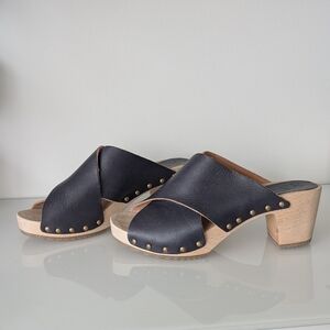 Bosabo Rita Navy Vegatal Leather Women's Mule